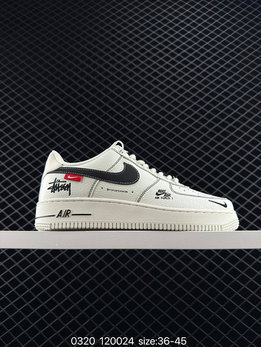 The Nike Air Force 1 Low is a versatile low top casual sports board shoe with soft and elastic cushi