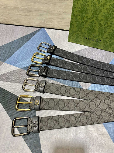 GUCCI belt wholesale Gucci men's belt wholesale original leather material in stock promotion width 3