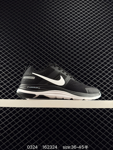 The Nike AIR PEGASUS+30X Lunar series shock-absorbing running shoes are designed with a small air cu