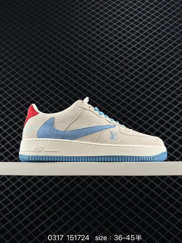 Nike Air Force 1 Low LV Louis Vuitton co branded Air Force One low top versatile casual sports board