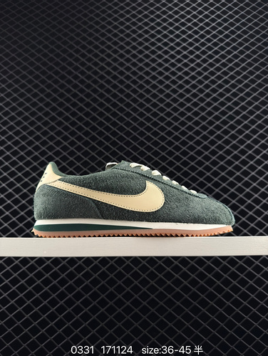 NIKE CLASS CORTEZ NYLON PREN new color scheme classic Forrest Gump casual running shoes pure and per