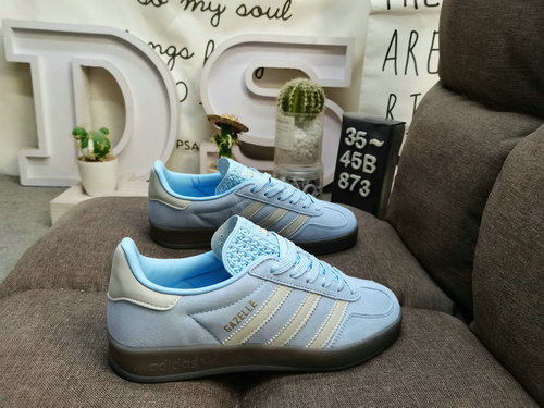 873D Adidas Gazelle Indoor JI2717 casual, durable, lightweight, low top board shoes. This Adidas spo
