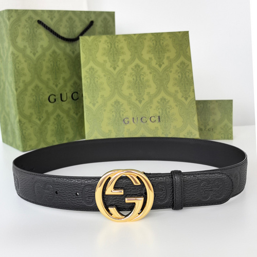 GUCCI belt wholesale Gucci men's belt wholesale original leather material in stock promotion width 3