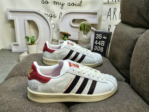 308D Adidas Three Leaf Clover Originals Superstar JR36 Shell Head Classic Versatile Casual Sports Bo