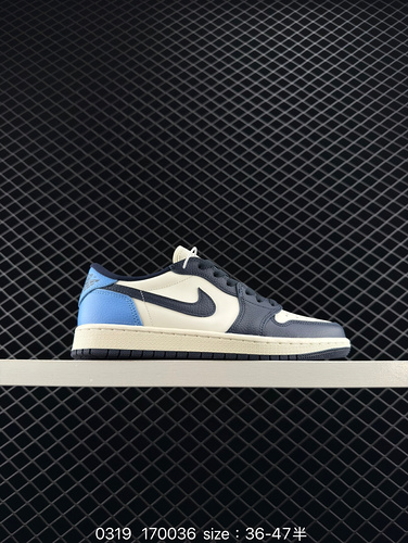 1 Company level Air Jordan 1 Low OG; Obsidian&quot;  AJ1 Qiao 1 Obsidian Low cut Cultural Basket