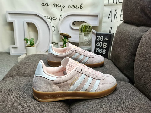866D Adidas Gazelle Indoor IH5484 casual, wear-resistant, lightweight, low top board shoes. This Adi