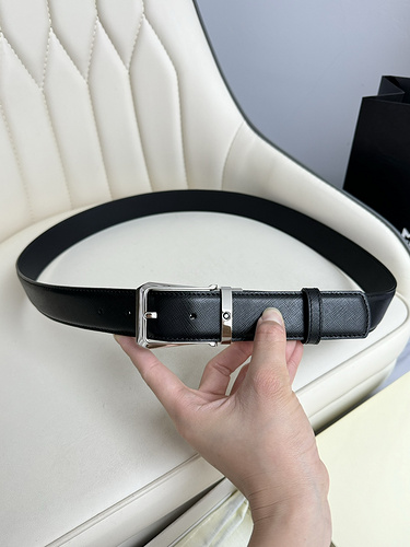 MONTBLANG Belt Wholesale Montblanc Men's Belt Wholesale Original Genuine Leather Material in Stock P