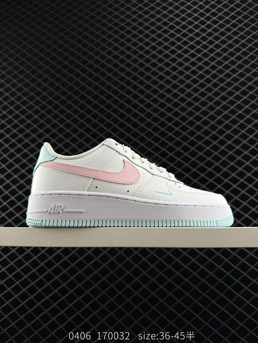 company level ✅ Air Force 1'07 Low White Blue Pink Original Last Original Paperboard Create Pure Air