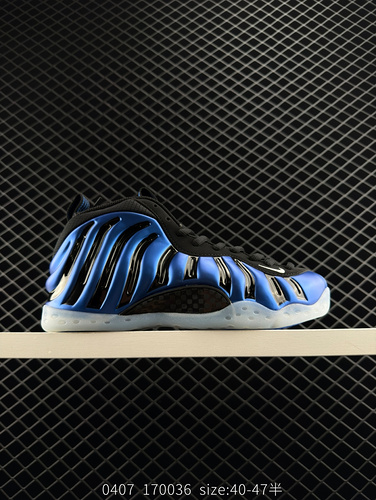 one ▪️ H-version company level Nike Foam One blue spray foam mid top retro basketball shoes men's sp