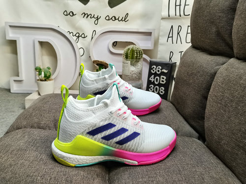 308D company level ✅ Adidas Crazyflight Mid HP3337 shock-absorbing and anti slip mid top Adidas trai