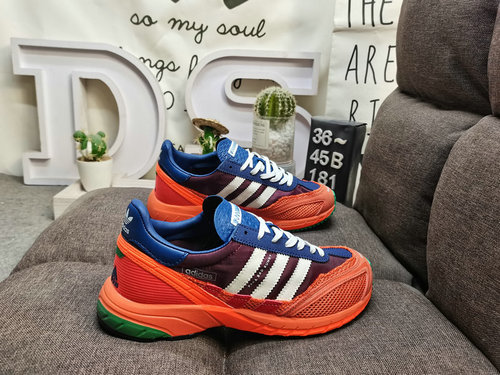 181DAdidas x Bad Bunny Adizero SL 72 JP8815 suede leather co branded running shoes