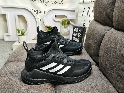 308D company level ✅ Adidas Crazyflight Mid HQ3490 shock-absorbing and anti slip mid top Adidas trai