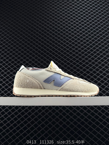company level ✅ New Balance NB 471 series fabric cowhide layered leather retro fashion anti slip wea