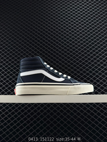 Vans Sk8 Hi navy blue Anaheim series classic high top vulcanized board shoes Size: 35 36 36.5 37 38 