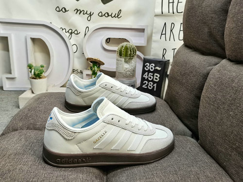 281D company level ✅ CLOT x Adidas Originals Gazelle BY EC IH3719 Comfortable, Versatile, Anti slip,