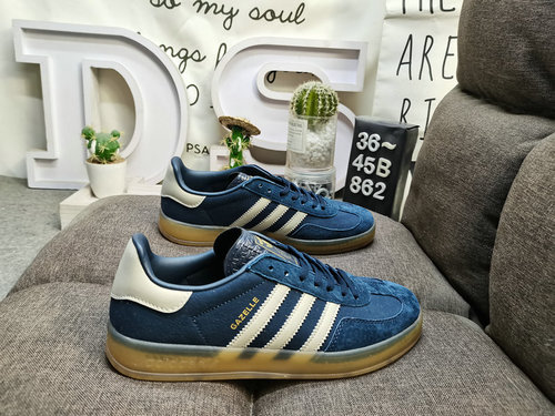 862D Adidas Gazelle Indoor IH01 casual, wear-resistant, lightweight, low top board shoes. This Adida