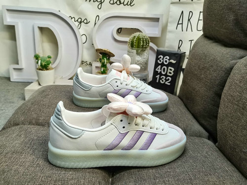 132DAdidas SAMBAE W genuine half size system # using suede combined with environmentally friendly fi