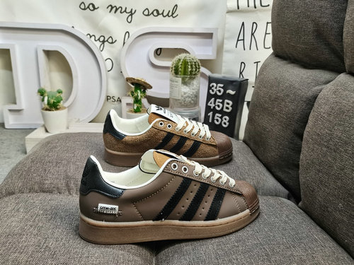158D Adidas Three Leaf Clover Originals Superstar JR43 Shell Head Classic Versatile Casual Sports Bo