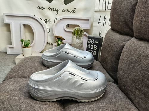 178DAdidas OZWAVE CLOG JR67 Stable cushioning rebound thick sole dad slippers chef shoes second-gene