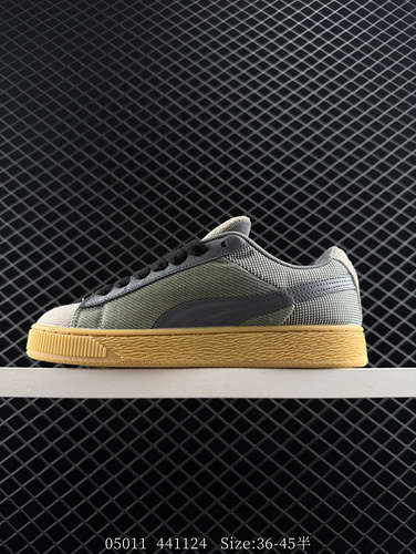 company level ✅ Puma Suede XL Denim Retro Single Item Puma Anti slip and Wear resistant Low cut Germ