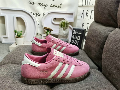 281D Adidas STADT JR51 classic suede thin soled sports board shoes "T-toe shoes" leather a