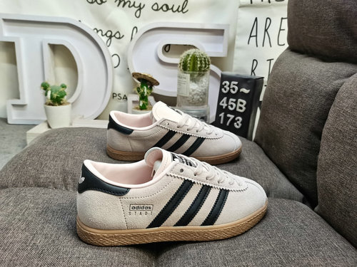 173D Adidas STADT classic suede thin soled sports board shoes "T-toe shoes" leather and su