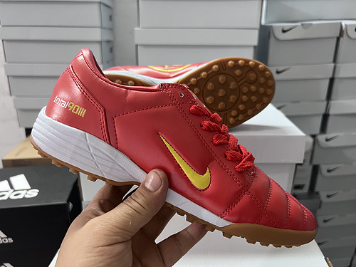 (Arrived - Children/Women/Men's Shoes) Nike T90 Series MD Bottom Grass Nail Football Shoes NIKE T90 