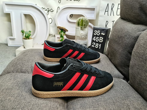 281D Adidas STADT JI18 classic suede thin soled sports board shoes "T-toe shoes" leather a