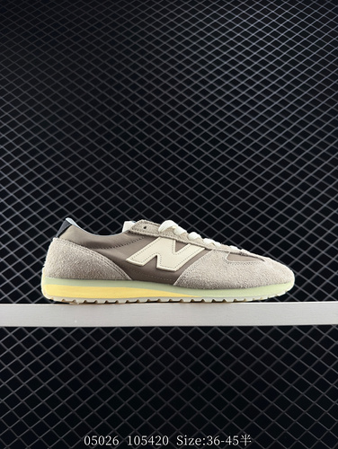 company level ✅ New Balance NB 471 series fabric cowhide layered leather retro fashion anti slip wea